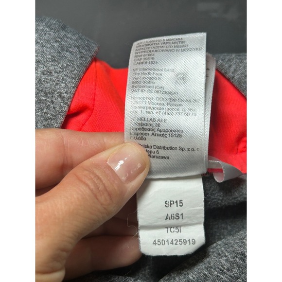 The North‎ Face Fave Pullover Logo Hoodie Women's Large Gray Pink - Picture 6 of 8